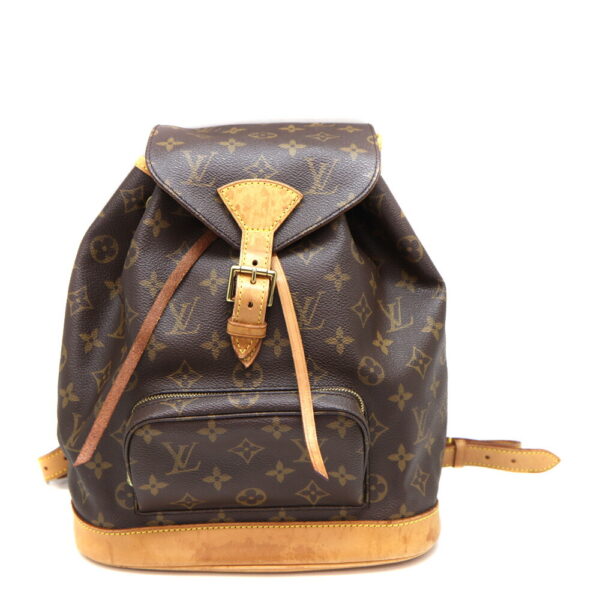 a23 11177 1 Louis Vuitton Montsouris MM Rucksack Monogram Canvas Brown