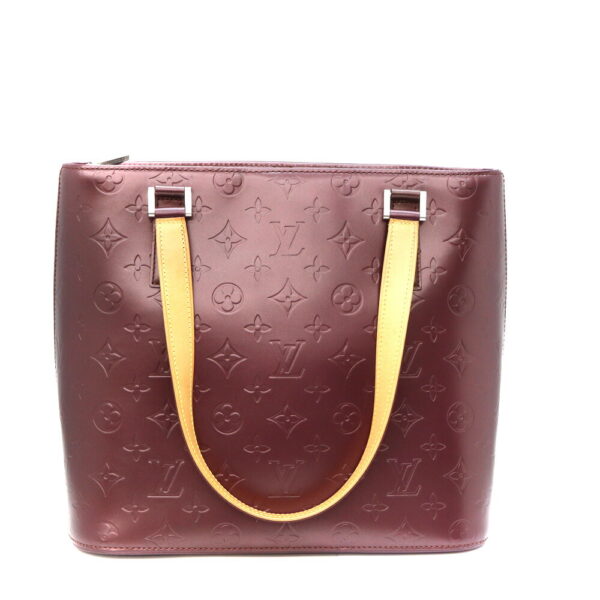 a23 11266 1 Louis Vuitton Stockton Handbag Monogram Matte Bordeaux