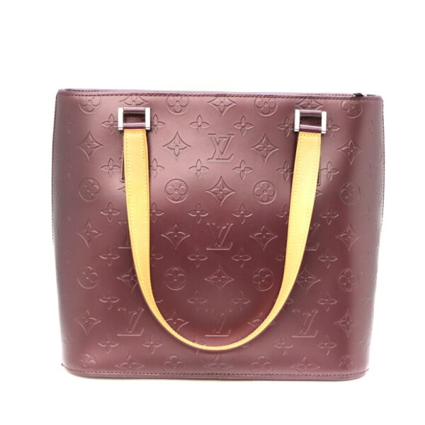 a23 11266 2 Louis Vuitton Stockton Handbag Monogram Matte Bordeaux