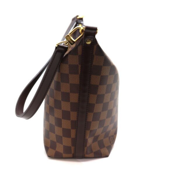 a23 11290 4 Louis Vuitton Illovo MM Handbag Damier Canvas Ebene Brown