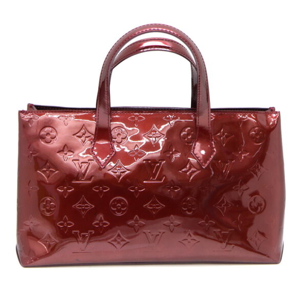 a23 11291 2 Louis Vuitton Wilshire PM Handbag Vernis Purple