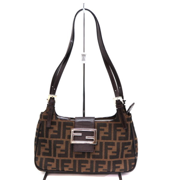 a23 11378 1 Fendi Mamma Bucket Shoulder Bag Brown