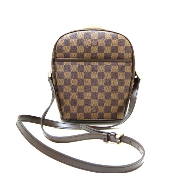 a23 1144 1 Louis Vuitton Ipanema PM Shoulder Bag Damier Canvas Brown