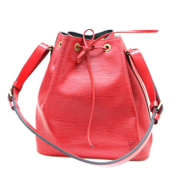 a23 11590 1 Louis Vuitton Petit Noe Shoulder Bag Epi Leather Red