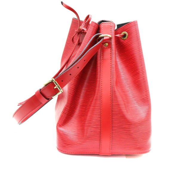 a23 11590 3 Louis Vuitton Petit Noe Shoulder Bag Epi Leather Red