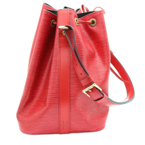 a23 11590 4 Louis Vuitton Petit Noe Shoulder Bag Epi Leather Red