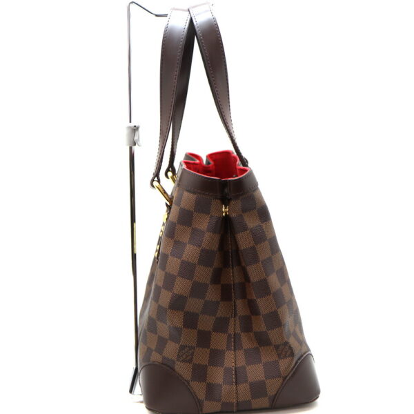 a23 11617 3 Louis Vuitton Hampstead PM Tote Bag Damier Canvas Brown