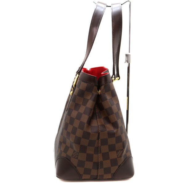 a23 11617 4 Louis Vuitton Hampstead PM Tote Bag Damier Canvas Brown