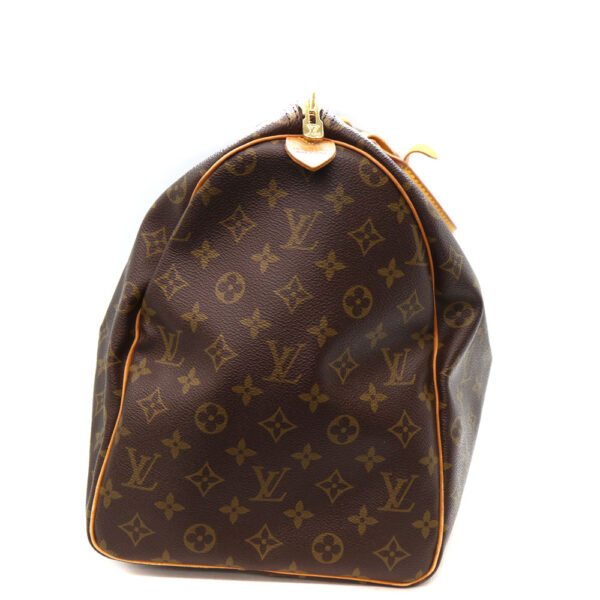 a23 11624 4 Louis Vuitton Keepall 50 Bag Monogram Canvas Brown