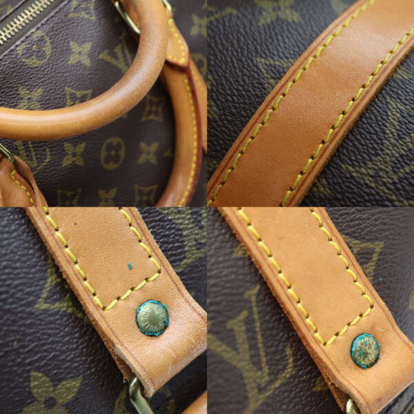 a23 11624 7 Louis Vuitton Keepall 50 Bag Monogram Canvas Brown