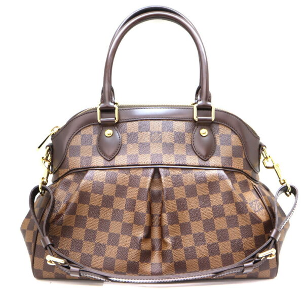 a23 11685 1 Louis Vuitton Trevi PM Handbag Damier Canvas Brown