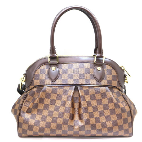 a23 11685 2 Louis Vuitton Trevi PM Handbag Damier Canvas Brown