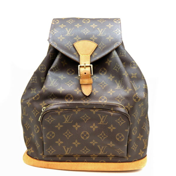 a23 11959 1 Louis Vuitton Montsouris GM Backpack Monogram Canvas Brown