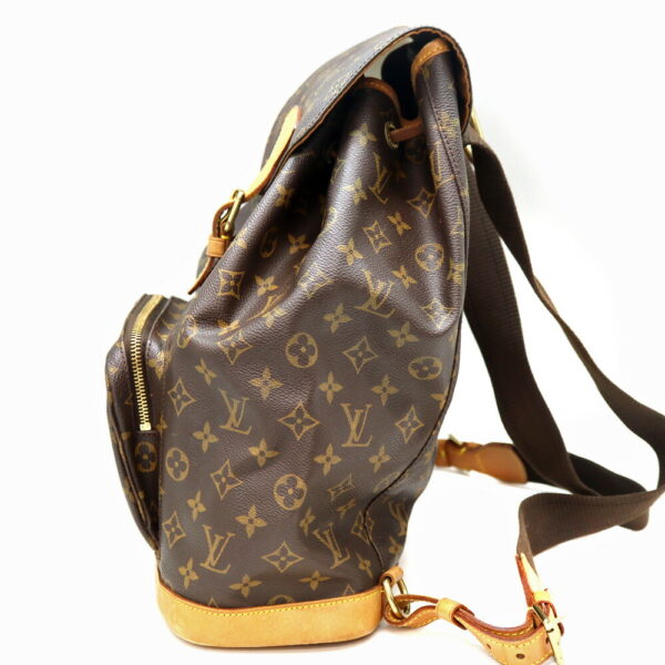 a23 11959 3 Louis Vuitton Montsouris GM Backpack Monogram Canvas Brown