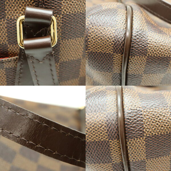 a23 1291 6 Louis Vuitton Totally PM Tote Bag Damier Canvas Ebene Brown