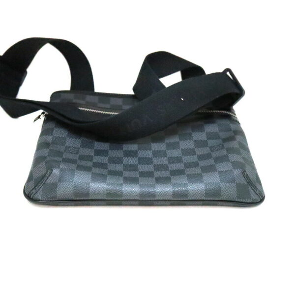 a23 1392 5 Louis Vuitton Thomas Shoulder Bag Damier Graphite Leather Gray Black