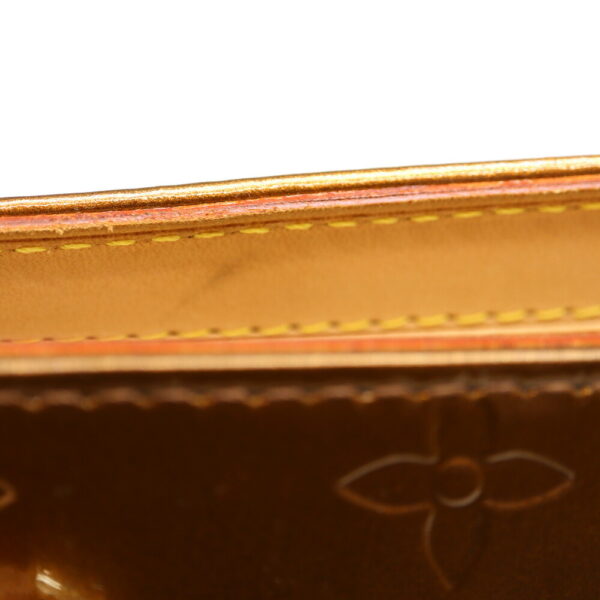 a23 1751 9 Louis Vuitton Mini Forsyth Handbag Monogram Vernis Bronze Brown