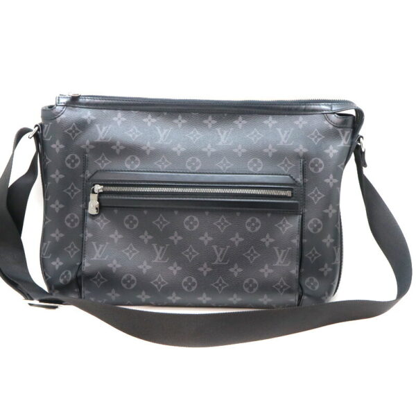 a23 193 1 Louis Vuitton Odysse Messenger Bag Monogram Eclipse Gray