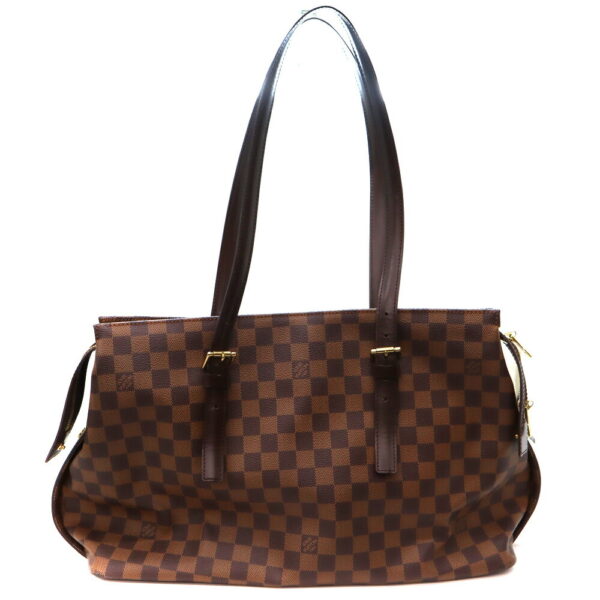 a23 2208 1 Louis Vuitton Chelsea Shoulder Bag Damier Canvas Ebene Brown