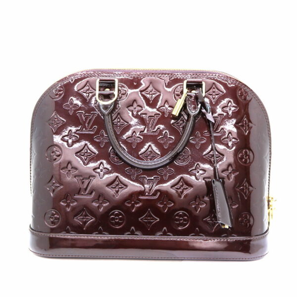 a23 2217 1 Louis Vuitton Alma Handbag Monogram Vernis Purple