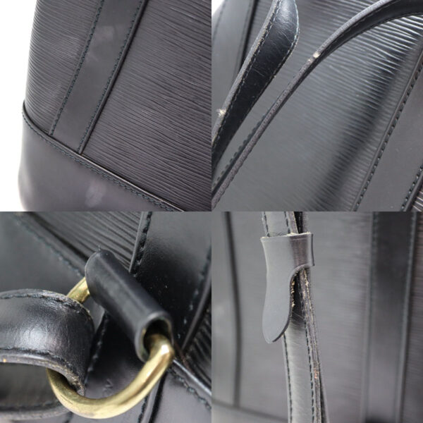 a23 2268 7 Louis Vuitton Randonnée PM Handbag Epi Leather Noir