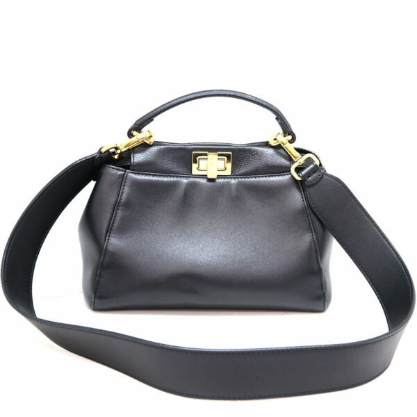 a23 2418 1 Fendi Mini Peekaboo Handbag Black