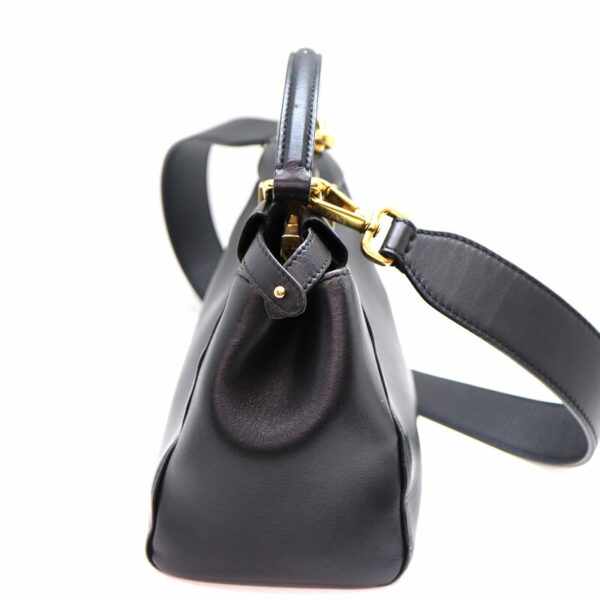 a23 2418 4 Fendi Mini Peekaboo Handbag Black