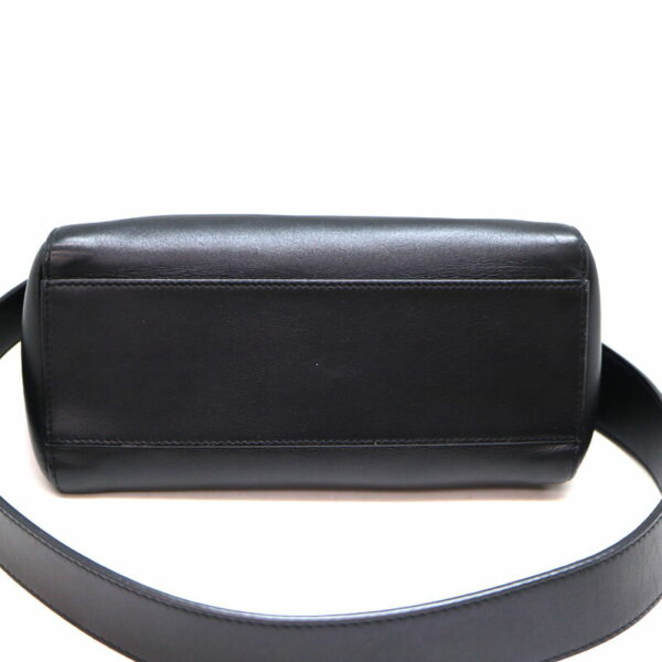 a23 2418 5 Fendi Mini Peekaboo Handbag Black