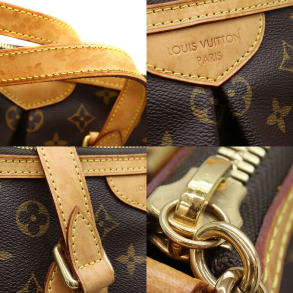 a23 250 7 Louis Vuitton Palermo PM Handbag Monogram Canvas Brown