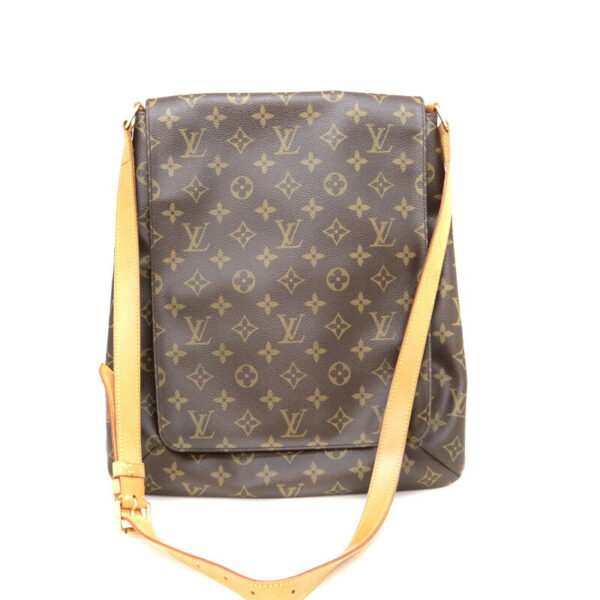 a23 26 1 Louis Vuitton Musette Shoulder Bag Monogram Canvas Brown