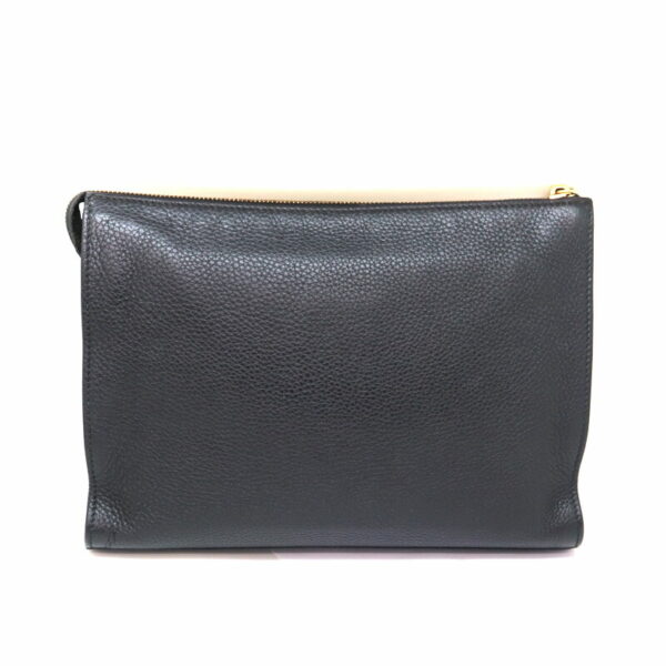 a23 2870 2 Fendi Bag Bugs Monster Clutch Bag Leather Black