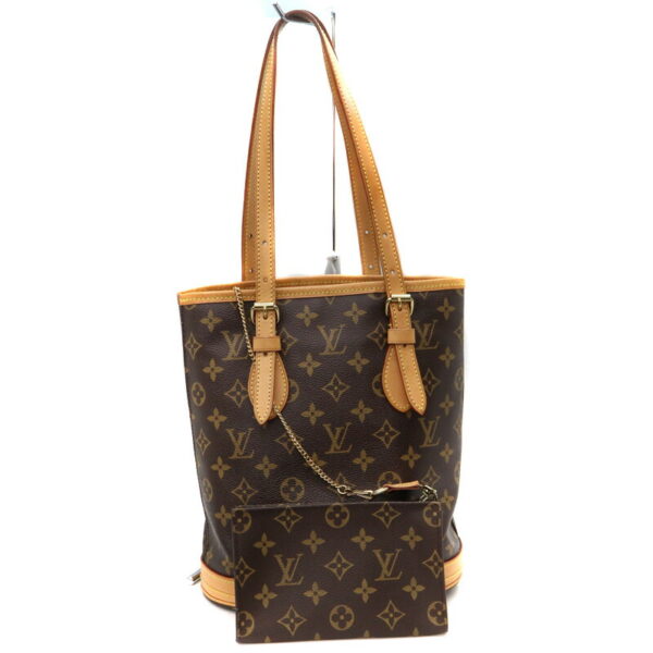 a23 35 1 Louis Vuitton Bucket PM Shoulder Bag Monogram Canvas Brown