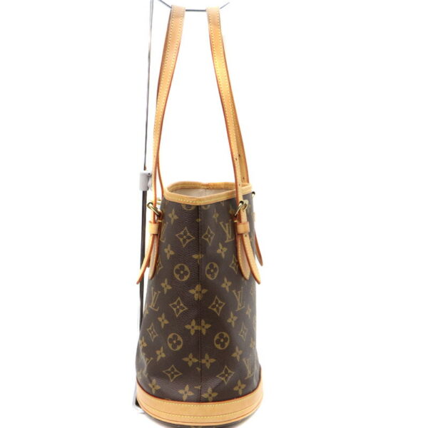 a23 35 3 Louis Vuitton Bucket PM Shoulder Bag Monogram Canvas Brown