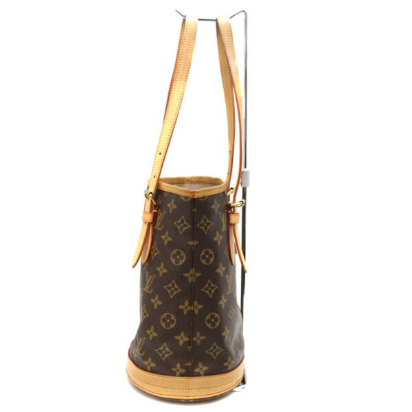 a23 35 4 Louis Vuitton Bucket PM Shoulder Bag Monogram Canvas Brown