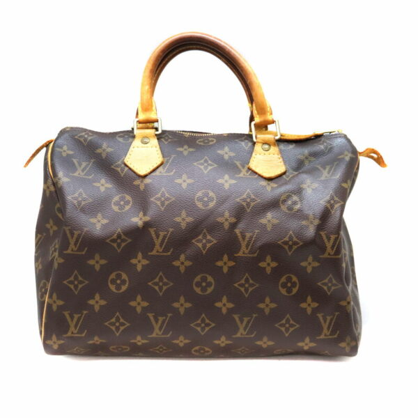 a23 3504 1 Louis Vuitton Speedy 30 Handbag Monogram Canvas Brown