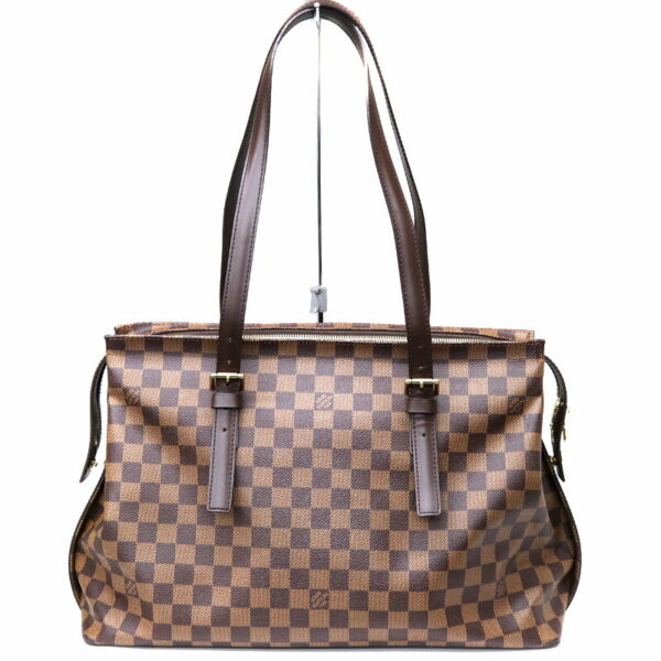 a23 3537 1 Louis Vuitton Chelsea Shoulder Bag Damier Canvas Brown