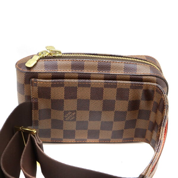 a23 3558 2 Louis Vuitton Jeronimos Mid term Bag Damier Canvas Brown