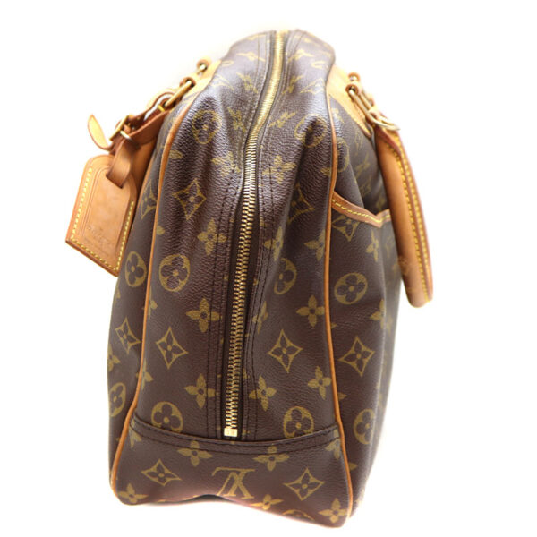 a23 3571 4 Louis Vuitton Deauville Bowling Vanity Handbag Monogram Canvas Brown