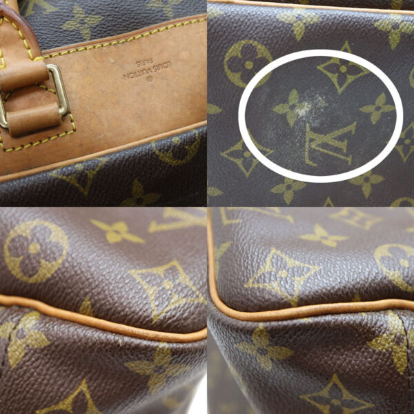 a23 3571 6 Louis Vuitton Deauville Bowling Vanity Handbag Monogram Canvas Brown