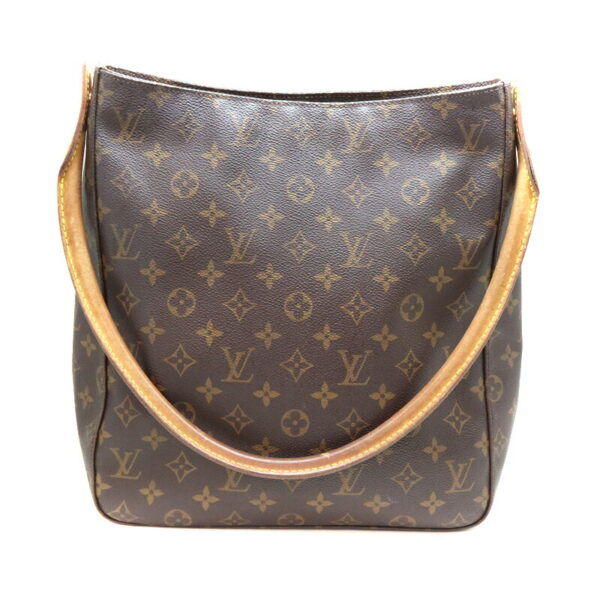 a23 3624 1 Louis Vuitton Looping GM Handbag Monogram Canvas Brown