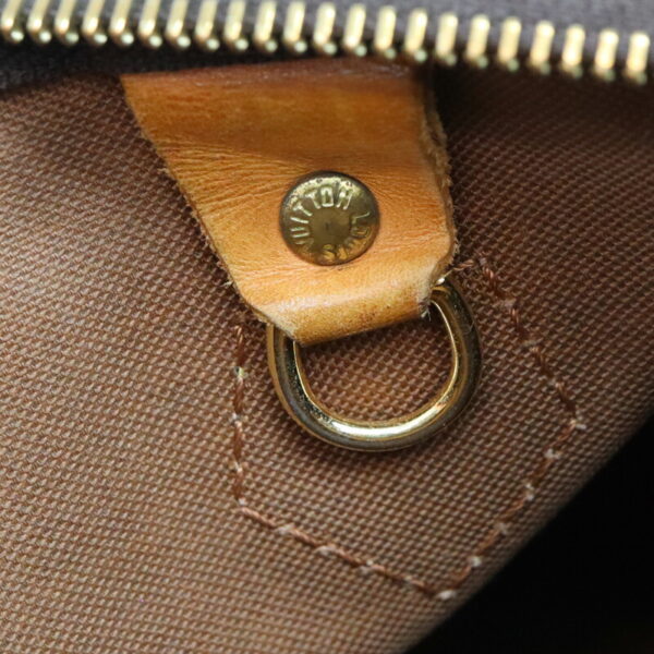 a23 3690 10 Louis Vuitton Speedy 25 Handbag Monogram Canvas Brown