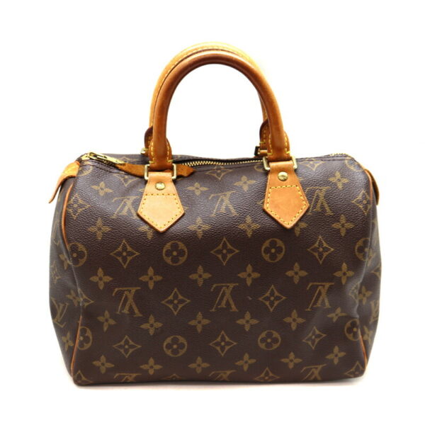 a23 3690 2 Louis Vuitton Speedy 25 Handbag Monogram Canvas Brown