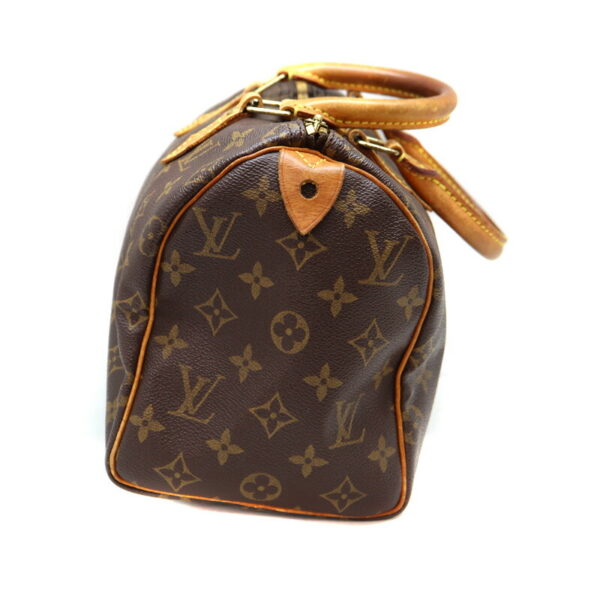 a23 3690 3 Louis Vuitton Speedy 25 Handbag Monogram Canvas Brown