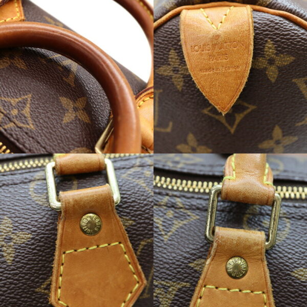 a23 3690 7 Louis Vuitton Speedy 25 Handbag Monogram Canvas Brown