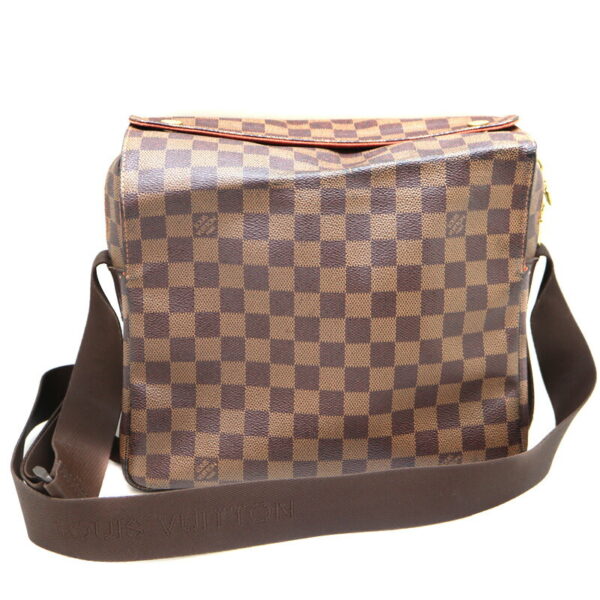 a23 3753 1 Louis Vuitton Naviglio Shoulder Bag Damier Canvas Ebene Brown