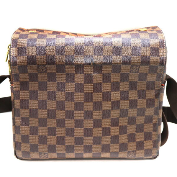 a23 3753 2 Louis Vuitton Naviglio Shoulder Bag Damier Canvas Ebene Brown