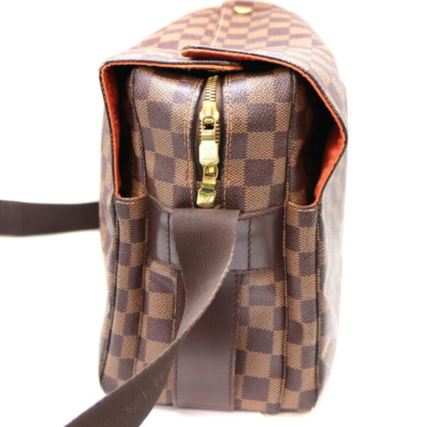 a23 3753 3 Louis Vuitton Naviglio Shoulder Bag Damier Canvas Ebene Brown