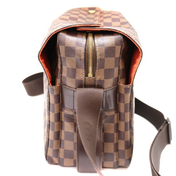 a23 3753 4 Louis Vuitton Naviglio Shoulder Bag Damier Canvas Ebene Brown