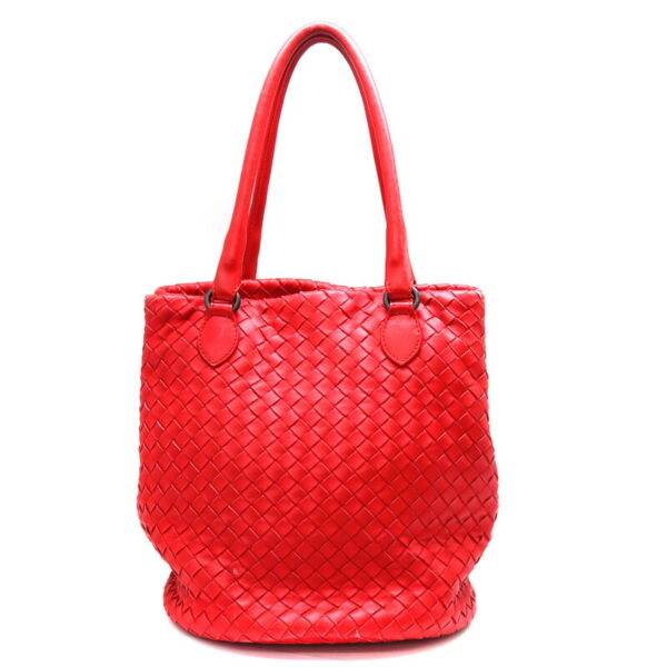 a23 3766 1 Bottega Veneta Handbag Leather Red