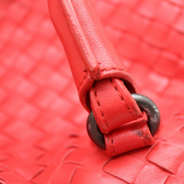 a23 3766 11 Bottega Veneta Handbag Leather Red